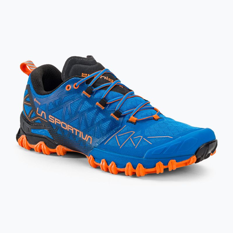 La Sportiva Bushido II GTX electric blue/tiger vyriški bėgimo bateliai