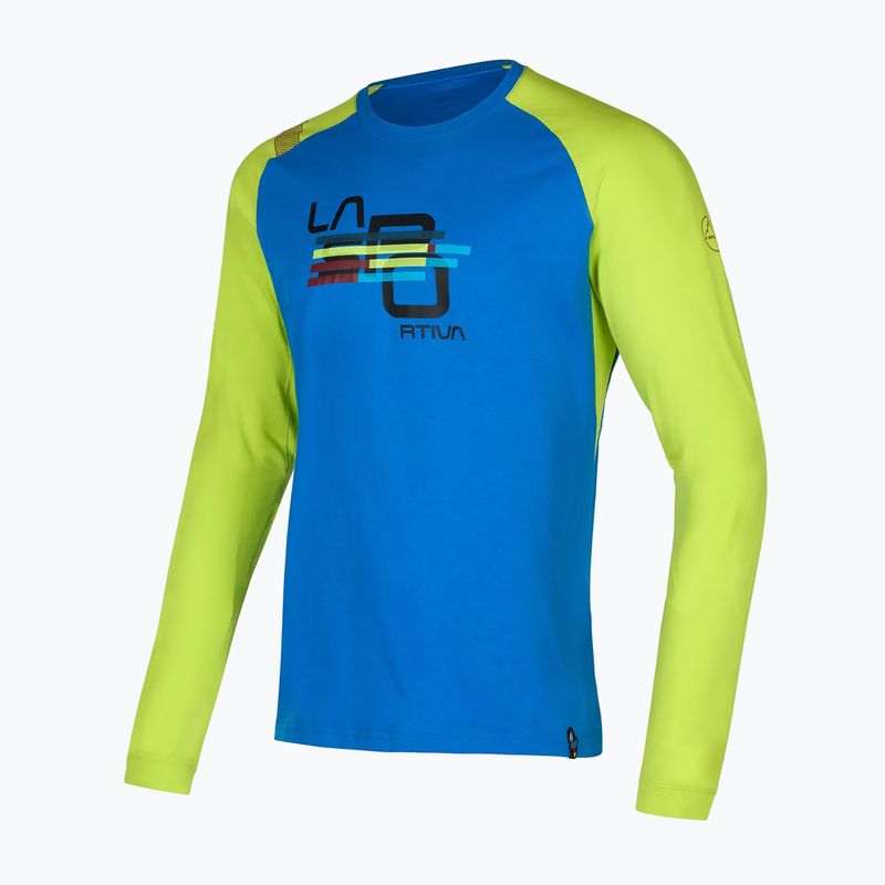 Vyriška La Sportiva Stripe Cube Long Climbing Longsleeve electric blue/lime punch