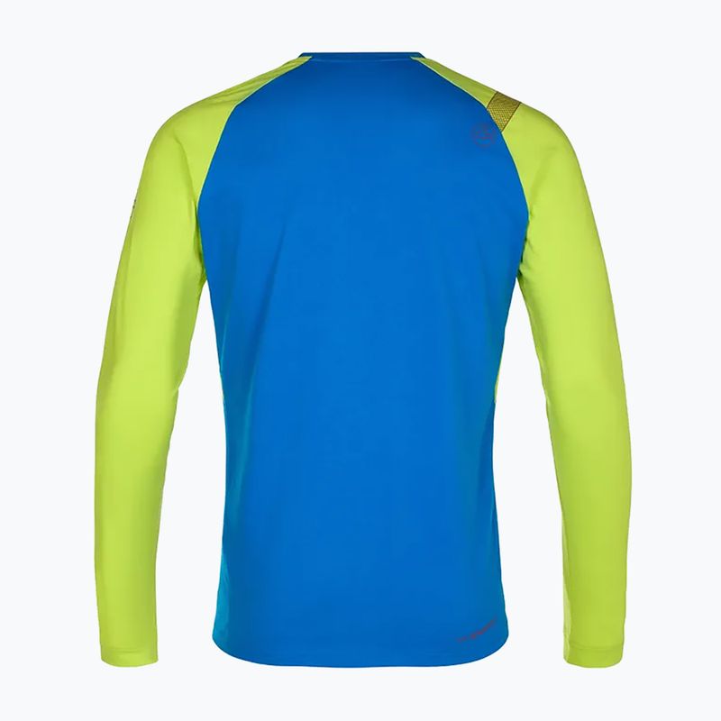 Vyriška La Sportiva Stripe Cube Long Climbing Longsleeve electric blue/lime punch 2