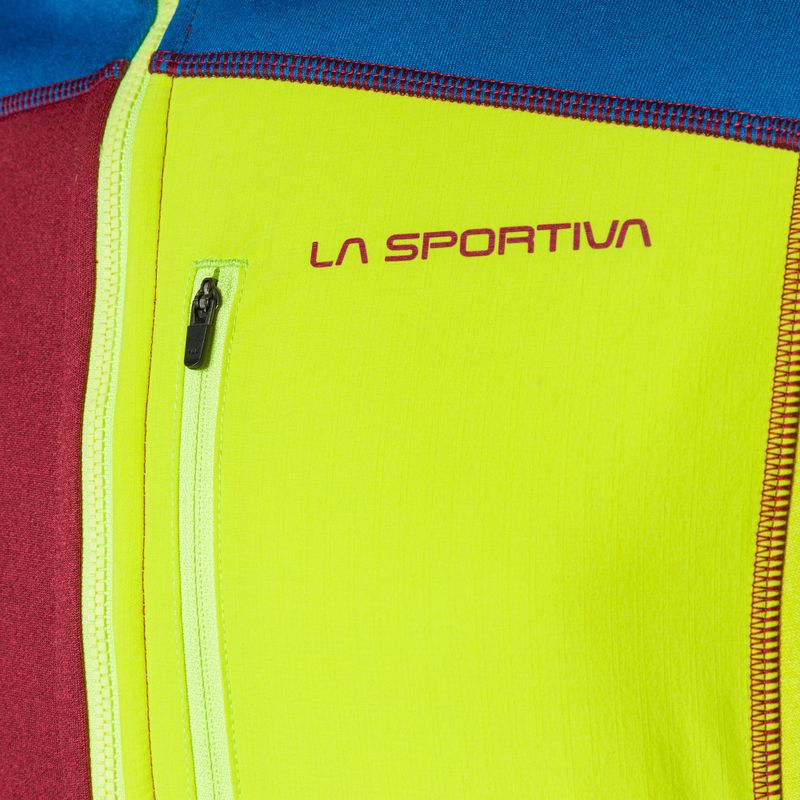 Vyriškas La Sportiva Elements sangria/elektriškai mėlynas džemperis trekkingui 3