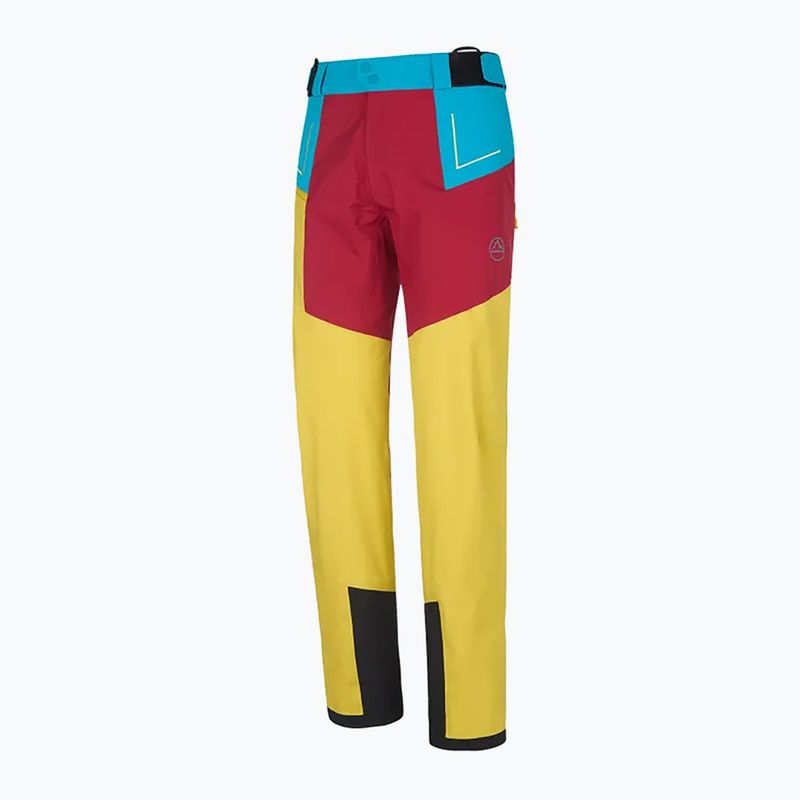 Vyriškos La Sportiva Crizzle EVO Shell sangria/elektriškai mėlynos žygio kelnės su membrana 6