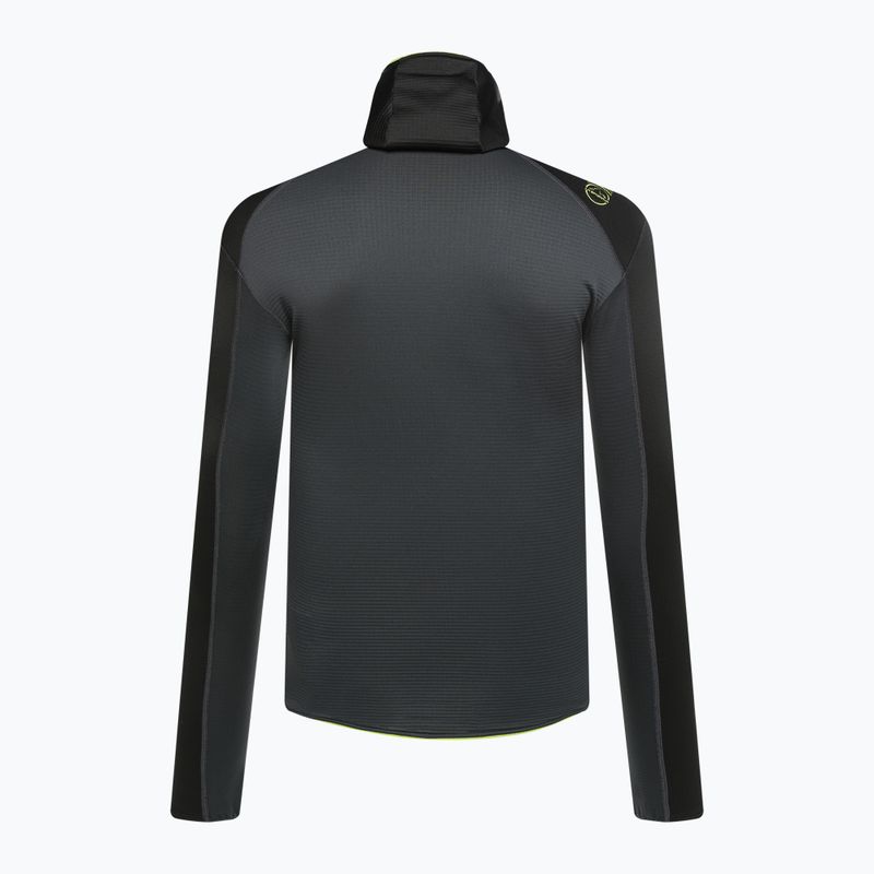 Vyriški La Sportiva Upendo Hoody carbon/lime punch trekkinginiai džemperiai 2