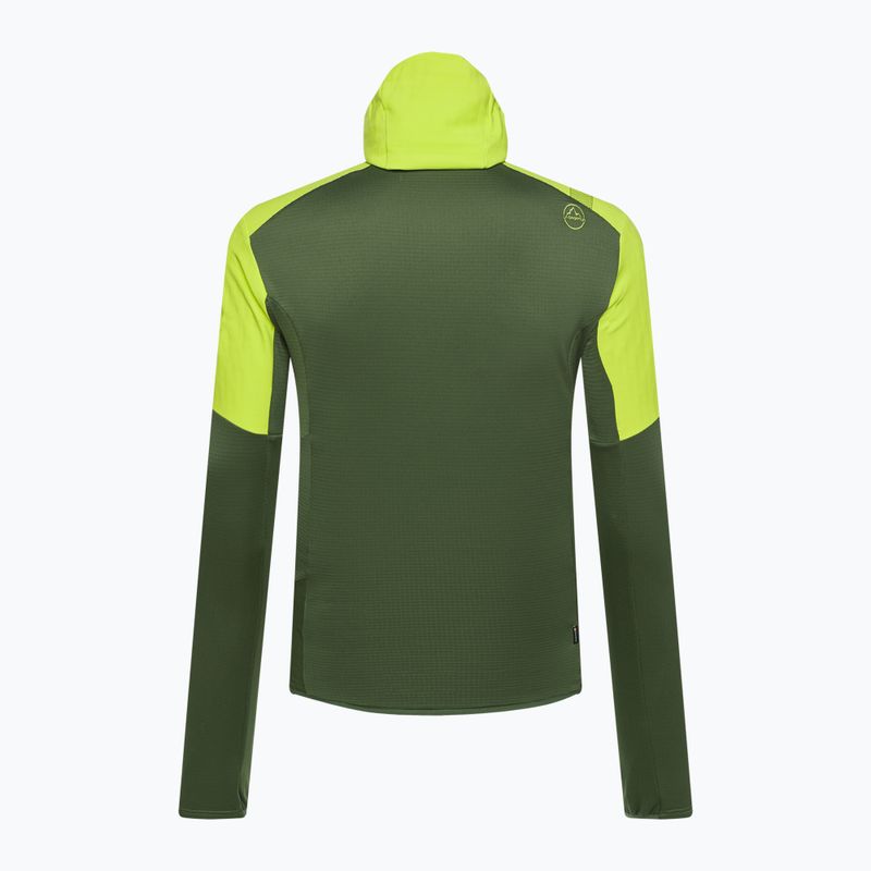 Vyriškas La Sportiva Session Tech Hoody forest/lime punch trekkinginis džemperis 7