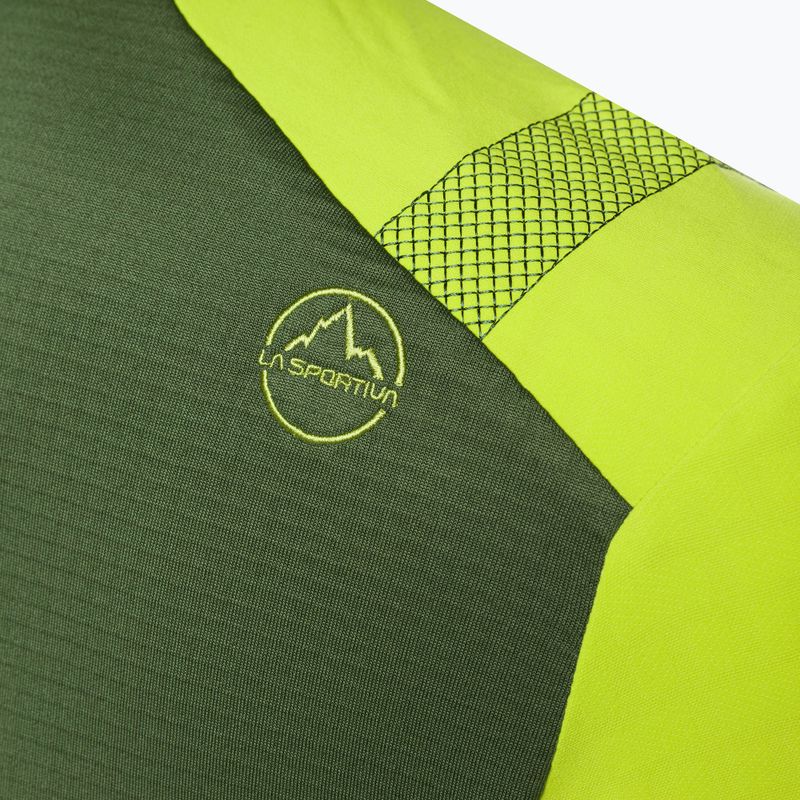 Vyriškas La Sportiva Session Tech Hoody forest/lime punch trekkinginis džemperis 11
