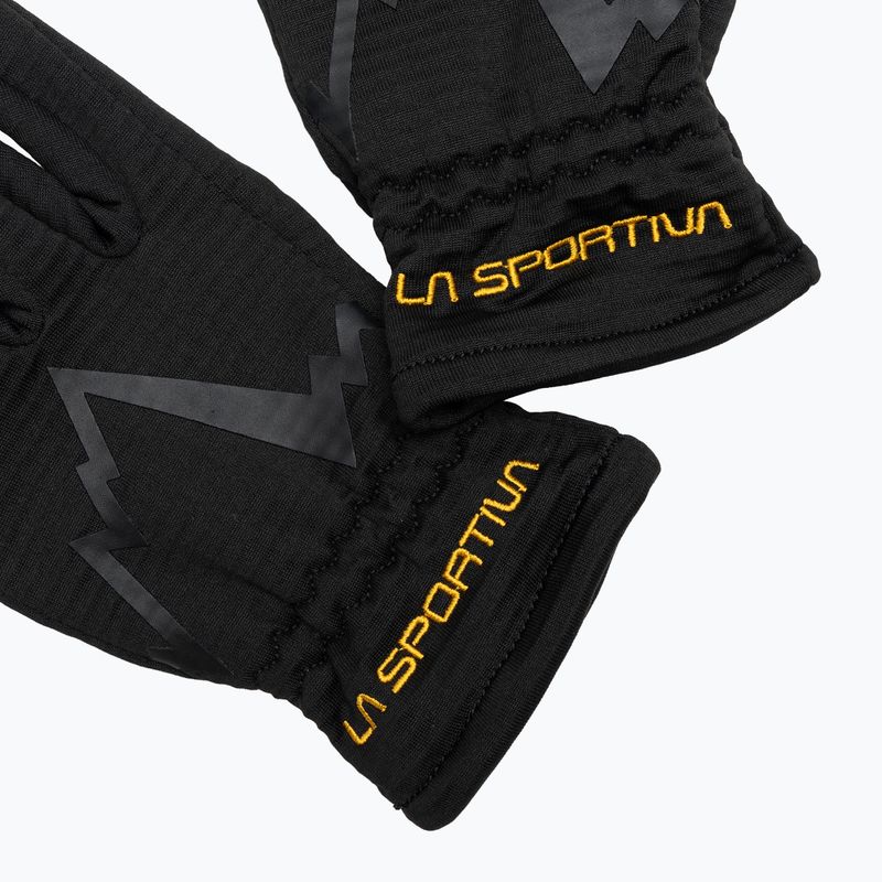 La Sportiva Stretch juodos/geltonos trekingo pirštinės 4