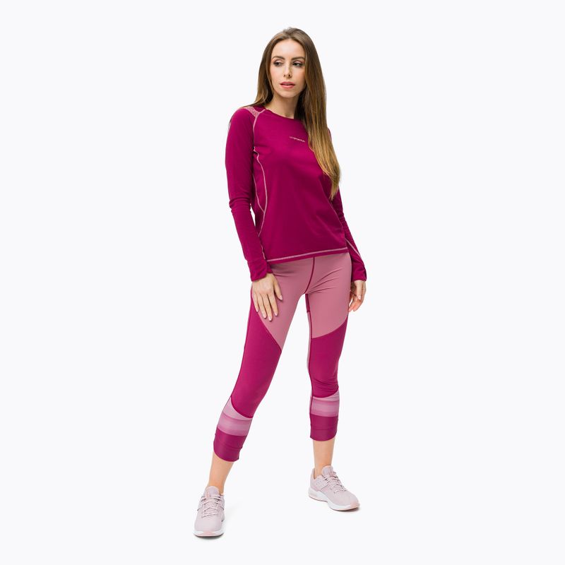 Moteriški trekingo marškinėliai La Sportiva Futura maroon O35502502 2