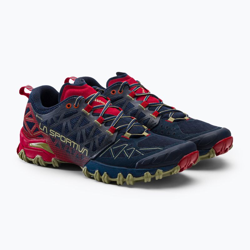 La Sportiva Bushido II GTX vyriški bėgimo bateliai tamsiai mėlyna ir raudona 46Y629317 5
