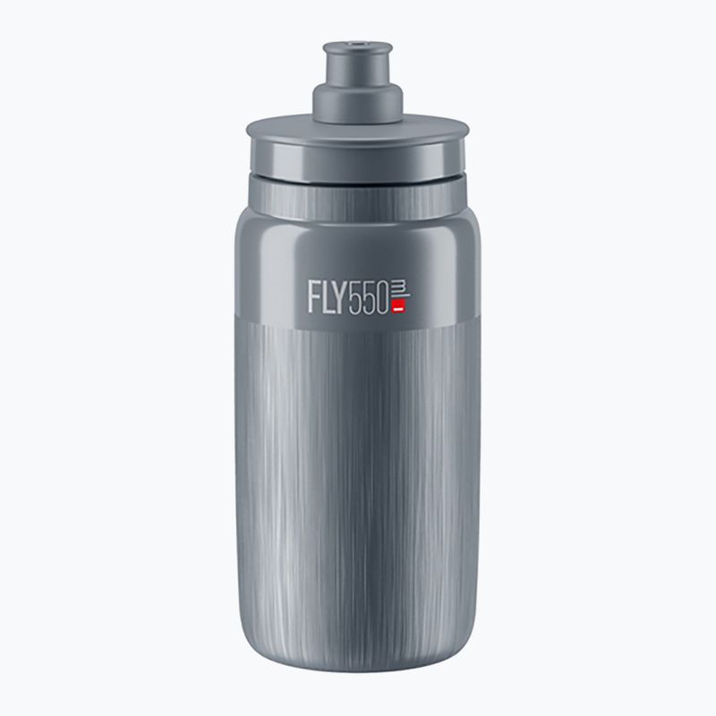 Dviračio vandens butelis Elite FLY Tex 550 ml grey/grey logo