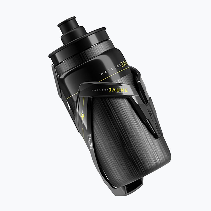 Dviračio rinkinys Elite krepšelis Custom Race Plus + butelis Elite Fly Tex Maillot Jaune 550 ml black