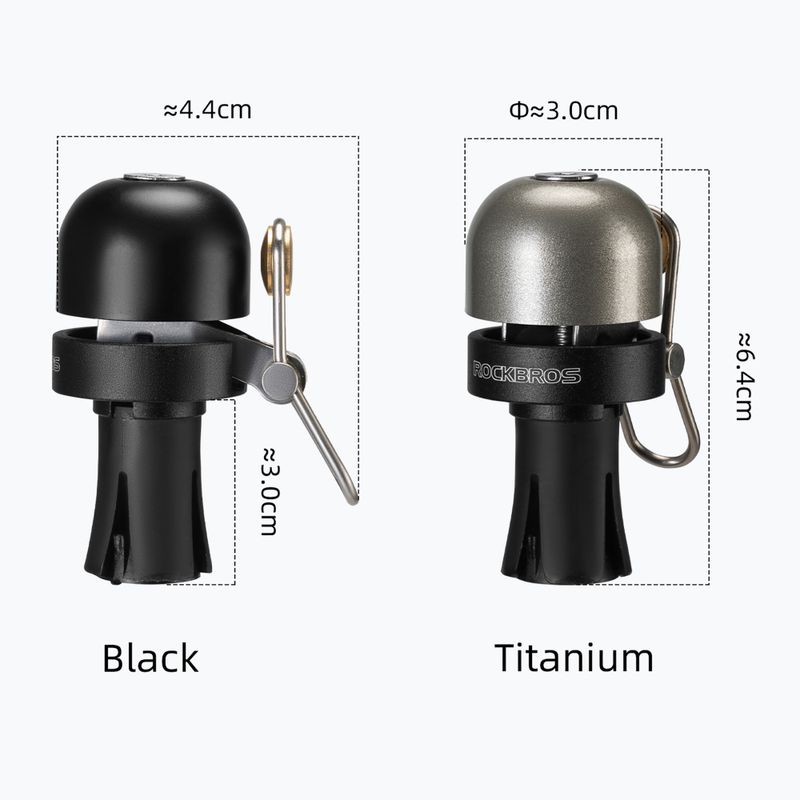 Dviračio skambutis Rockbros 71710005002 Handlebar Bell ti-color 2