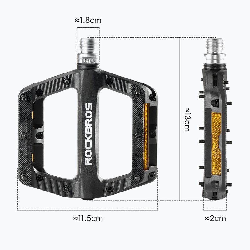 Pedalai dviračiams Rockbros 370011001 black 2