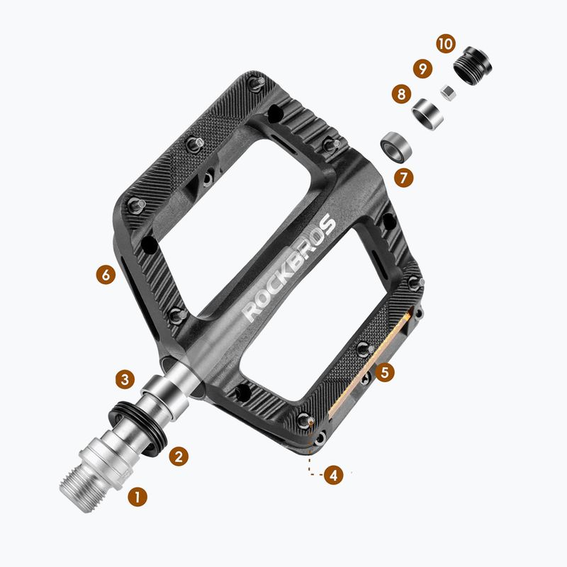 Pedalai dviračiams Rockbros 370011001 black 3