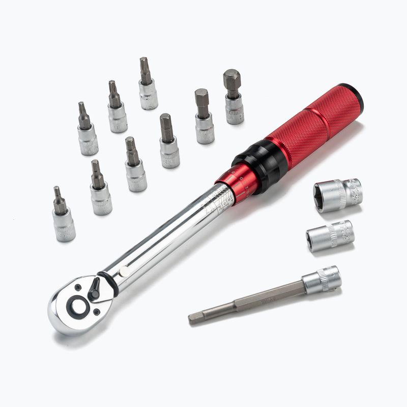 Dinamometrinis veržliaraktis Rockbros 430021001 Bicycle Torque Wrench Set 2-24Nm black/red 2
