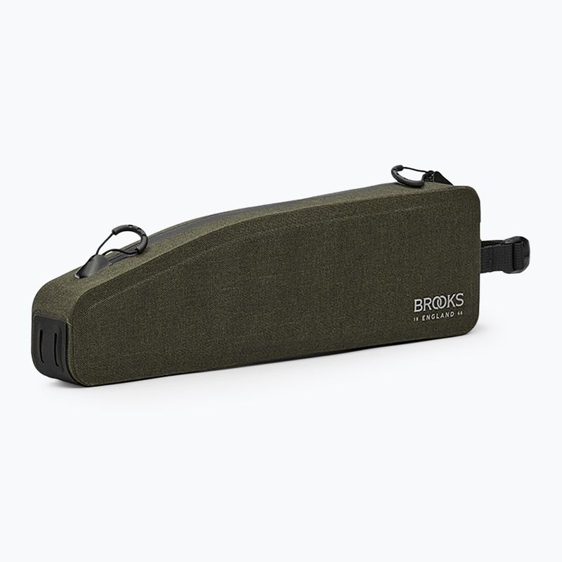 Dviračio krepšys ant rėmo Brooks England Scape Long Top 1,5 l mud green