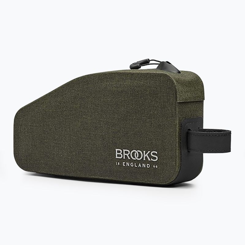Dviračio krepšys ant rėmo Brooks England Scape Top Tube with bolts 0,9 l mud green 2