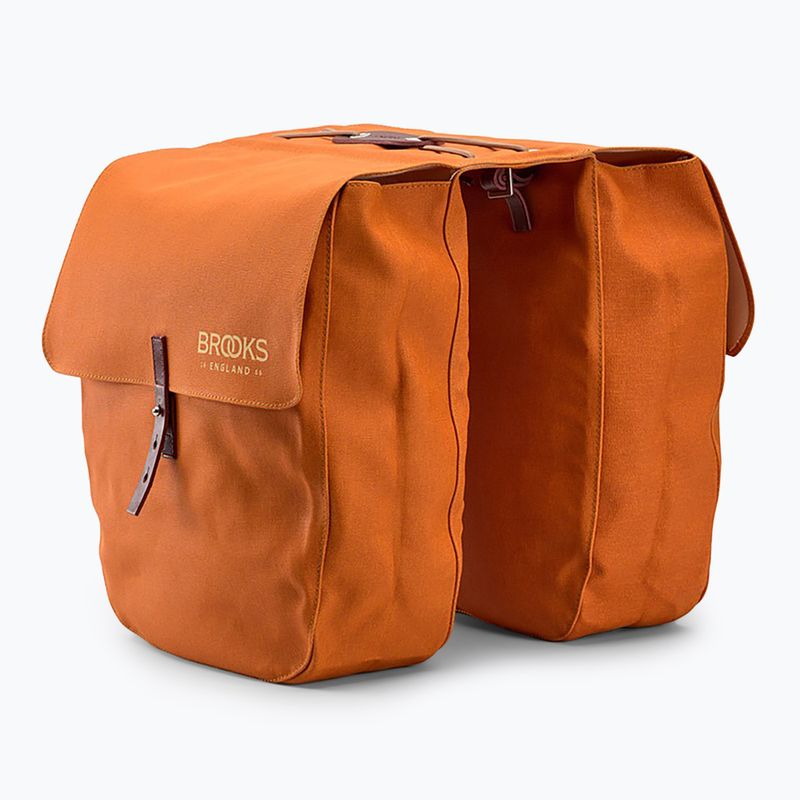 Dviračio krepšys Brooks England Brick Lane Panniers 30 l gooseback/maroon