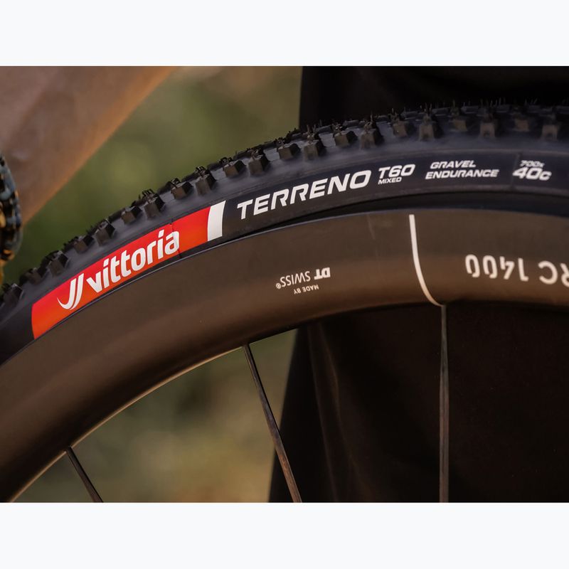 Dviračio padanga Vittoria Terreno T60 G2.0 TLR Gravel Endurance 700x40c black 5