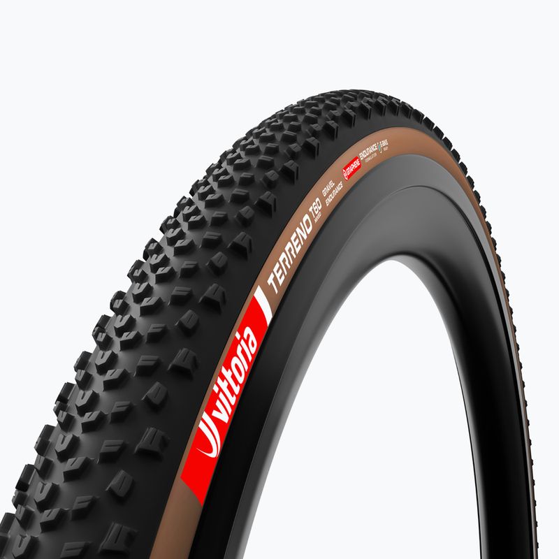 Dviračio padanga Vittoria Terreno T60 G2.0 TLR Gravel Endurance 700x40c black/brown 2