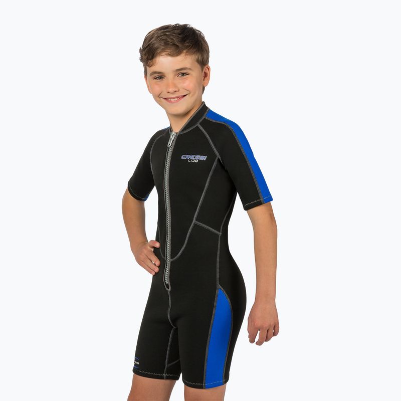 Moteriškas plaukimo kostiumas Cressi Lido Shorty 2 mm black/blue