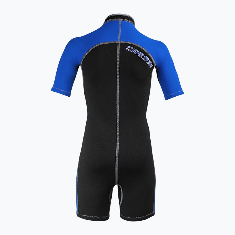 Moteriškas plaukimo kostiumas Cressi Lido Shorty 2 mm black/blue 8