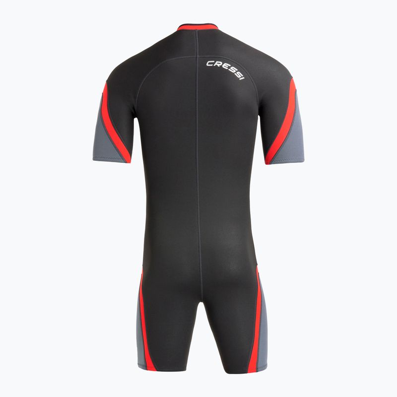 Vyriškas nardymo kostiumas Cressi Playa Shorty 2.5 mm juoda/raudona 3