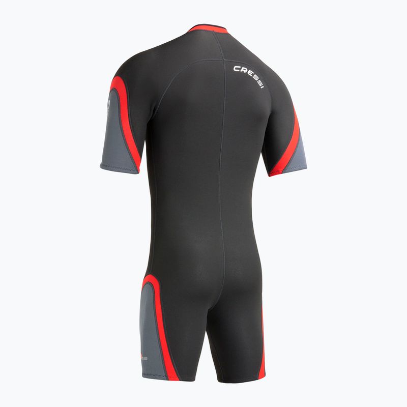 Vyriškas nardymo kostiumas Cressi Playa Shorty 2.5 mm juoda/raudona 4