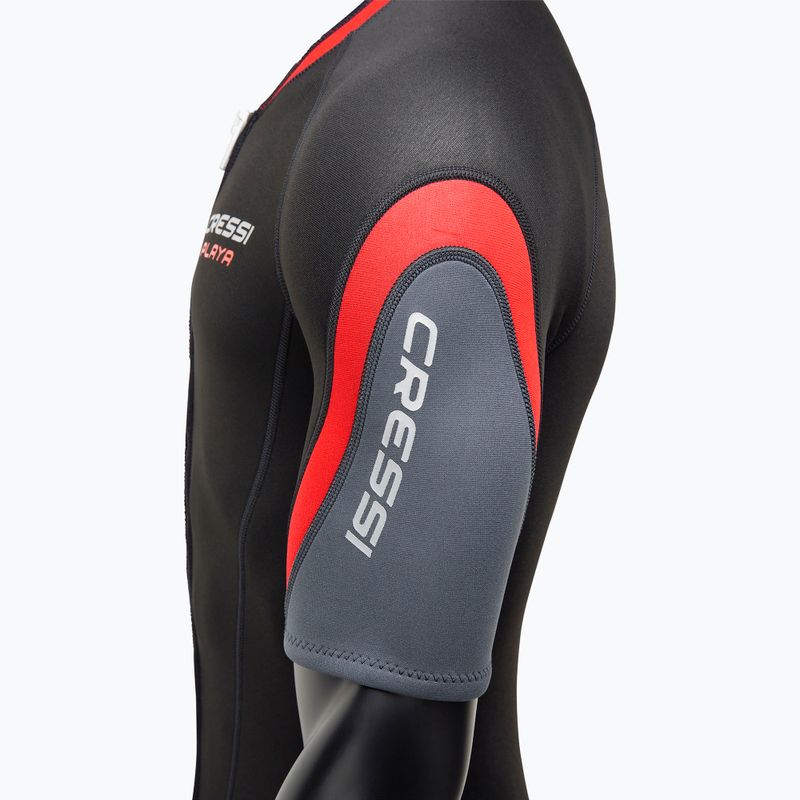 Vyriškas nardymo kostiumas Cressi Playa Shorty 2.5 mm juoda/raudona 7