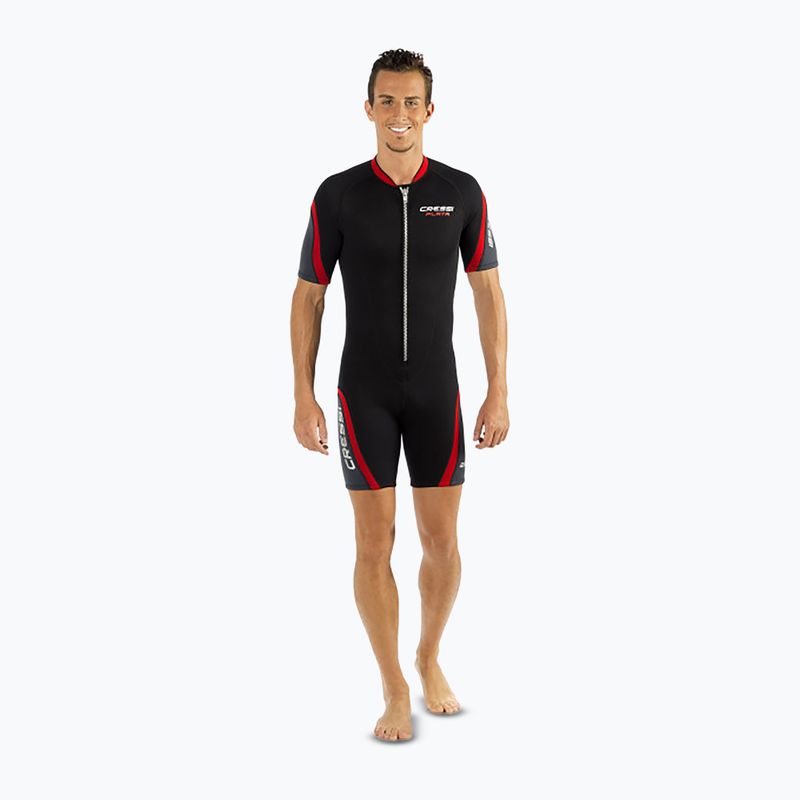 Vyriškas nardymo kostiumas Cressi Playa Shorty 2.5 mm juoda/raudona 11