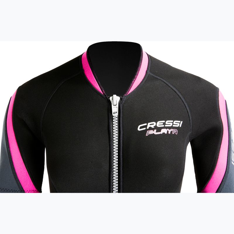 Moteriškas plaukimo hidrokostiumas Cressi Playa Shorty 2.5 mm black/pink 4