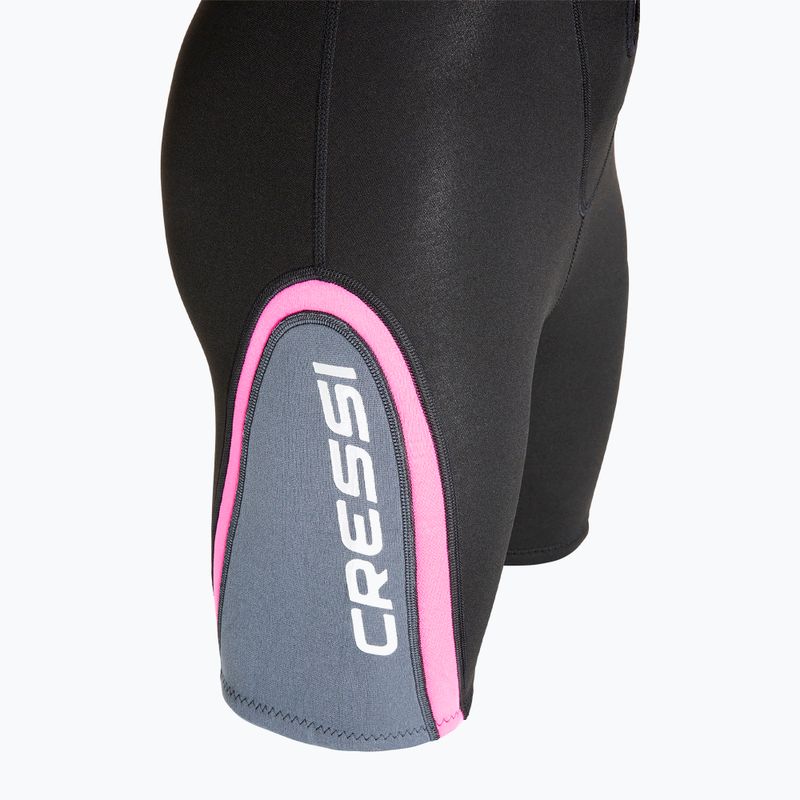Moteriškas Cressi Playa Shorty 2.5 mm juodas/rožinis hidrokostiumas 9