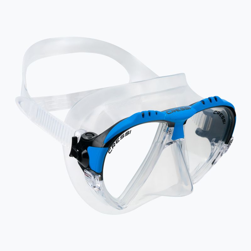 Cressi Matrix mėlyna/spalvota nardymo kaukė DS301020
