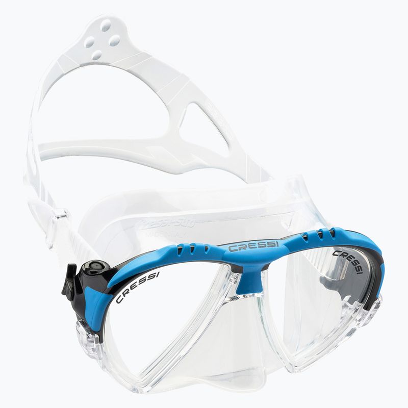 Cressi Matrix mėlyna/spalvota nardymo kaukė DS301020 6