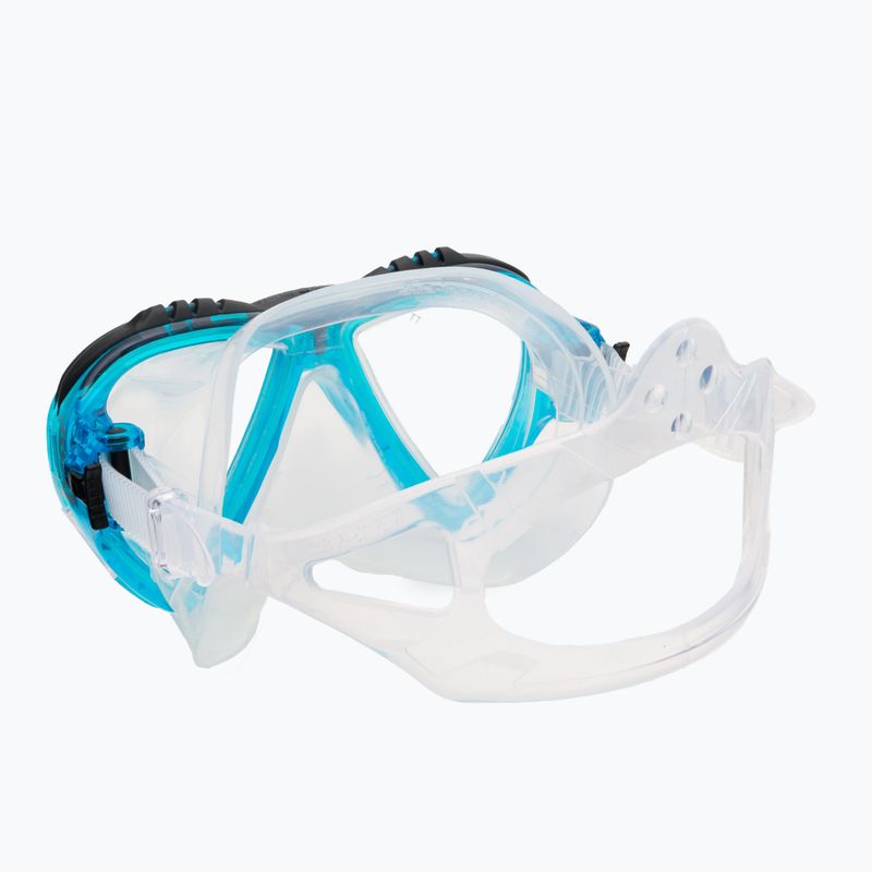 Cressi Lince mėlyna/skaidri nardymo kaukė DS311063 4