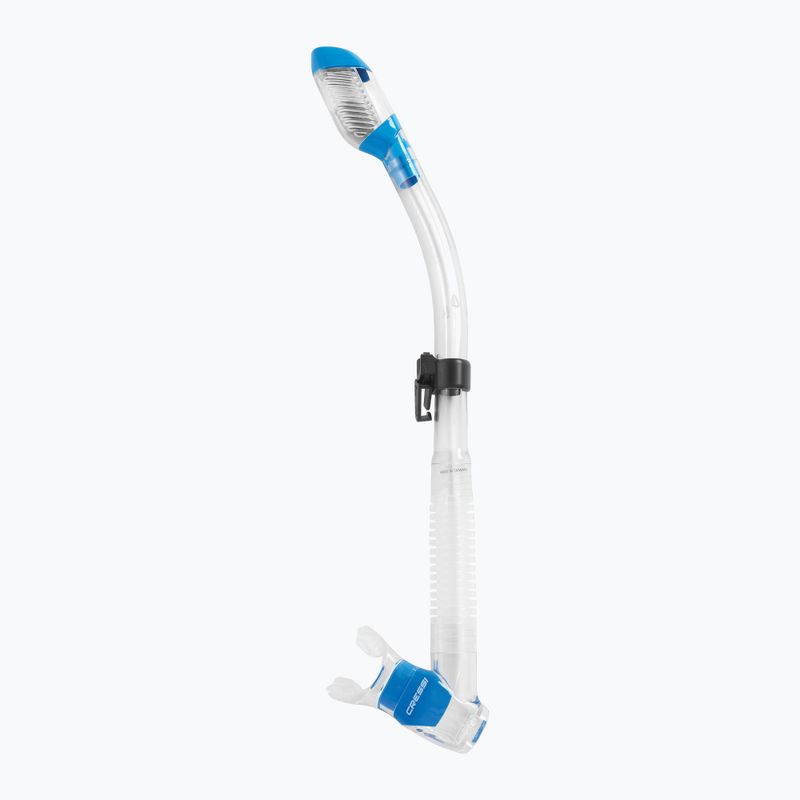 Cressi sausas skaidrus mėlynas snorkelis ES259 4