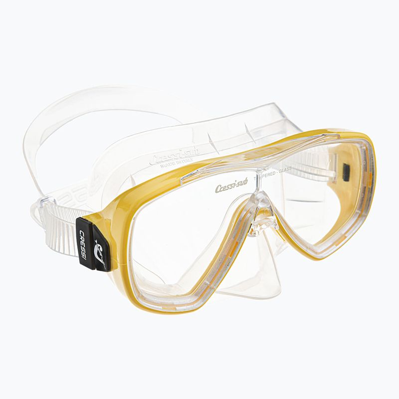 Nardymo kaukė Cressi Onda clear/yellow