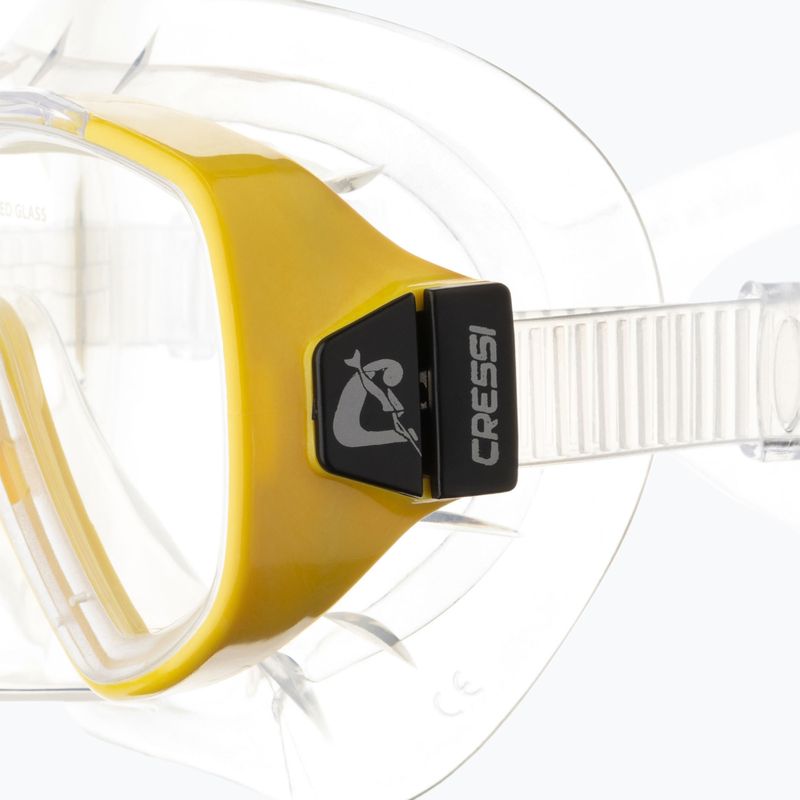 Nardymo kaukė Cressi Onda clear/yellow 4