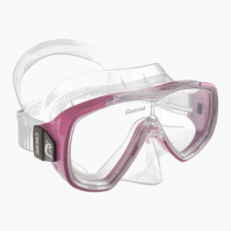 Nardymo kaukė Cressi Onda clear/pink