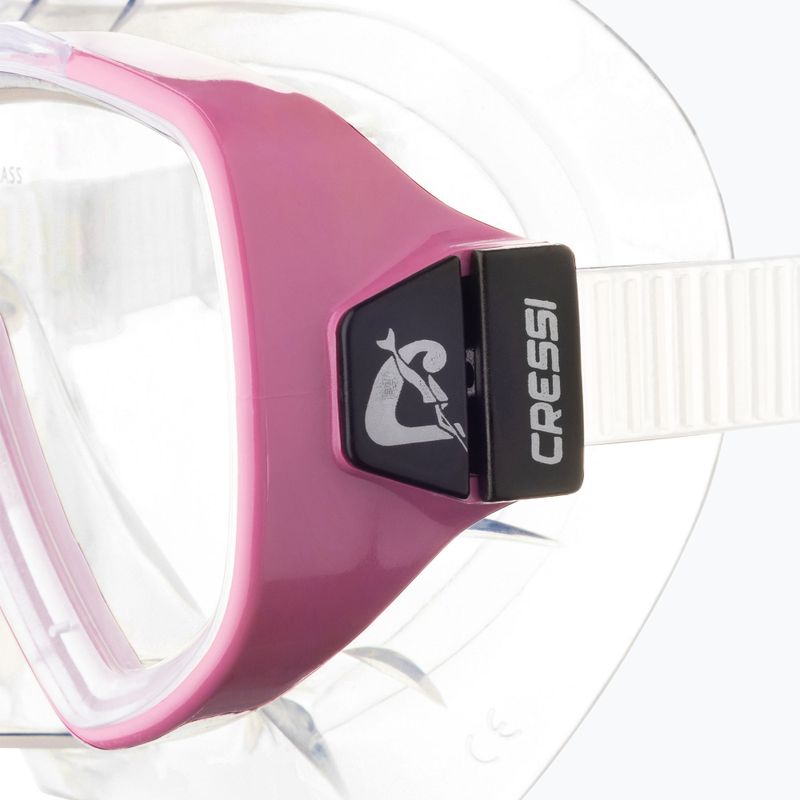 Nardymo kaukė Cressi Onda clear/pink 4