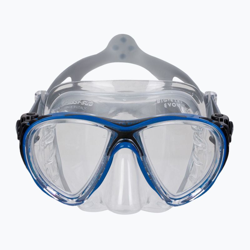 Cressi Big Eyes Evolution nardymo kaukė mėlyna DS340025 2