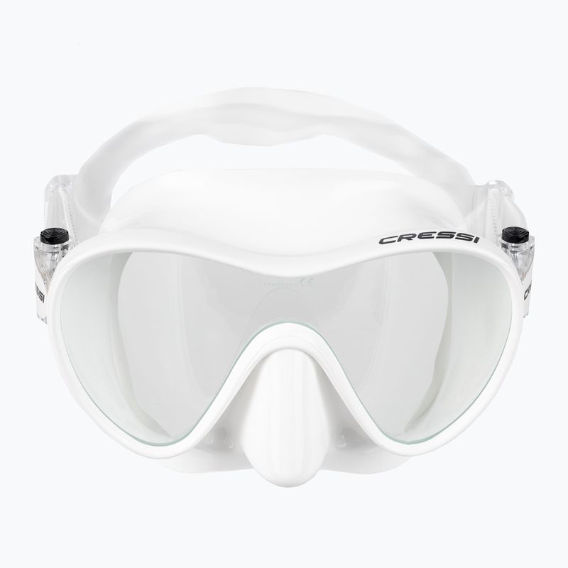 Cressi F1 nardymo kaukė balta ZDN283000 2