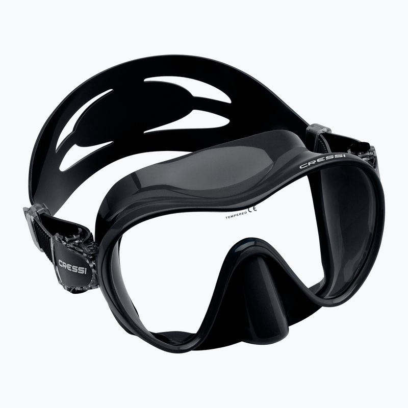 Cressi F1 maža nardymo kaukė juoda ZDN311050 5