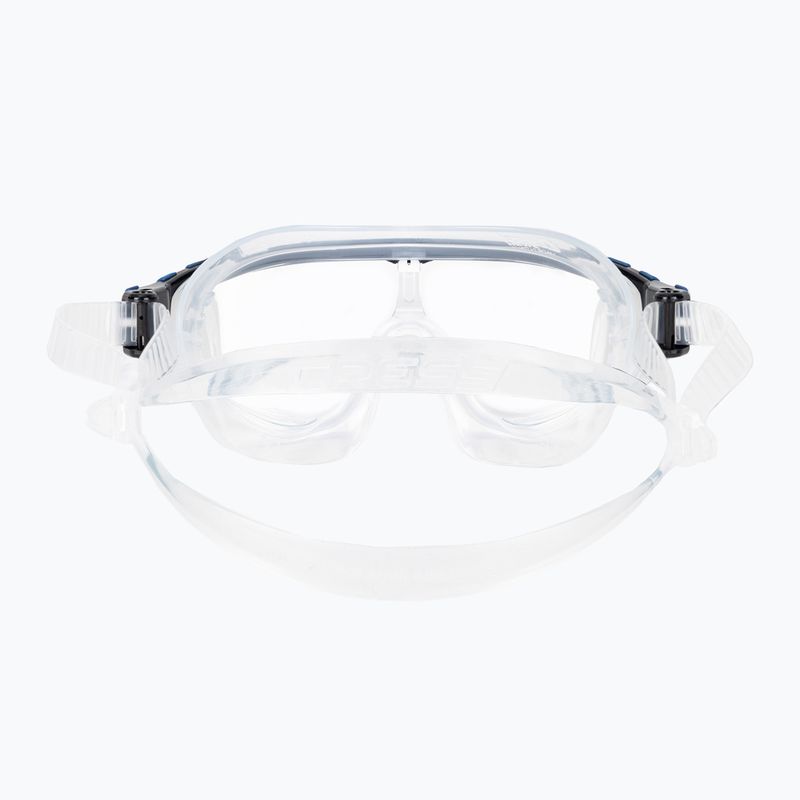 Cressi Skylight skaidri/juoda mėlyna plaukimo kaukė DE203320 5
