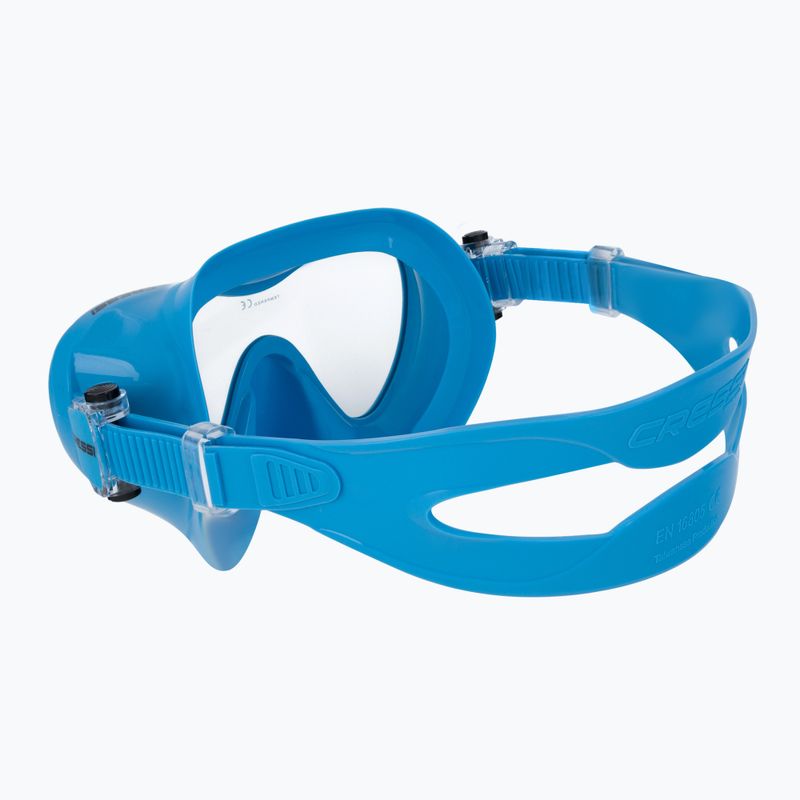 Cressi F1 maža nardymo kaukė mėlyna ZDN311020 4