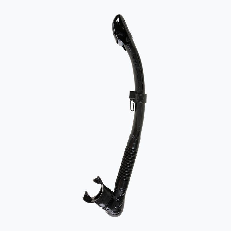 Cressi Alpha Ultra Dry juodos/pilkos spalvos snorkelis ES258