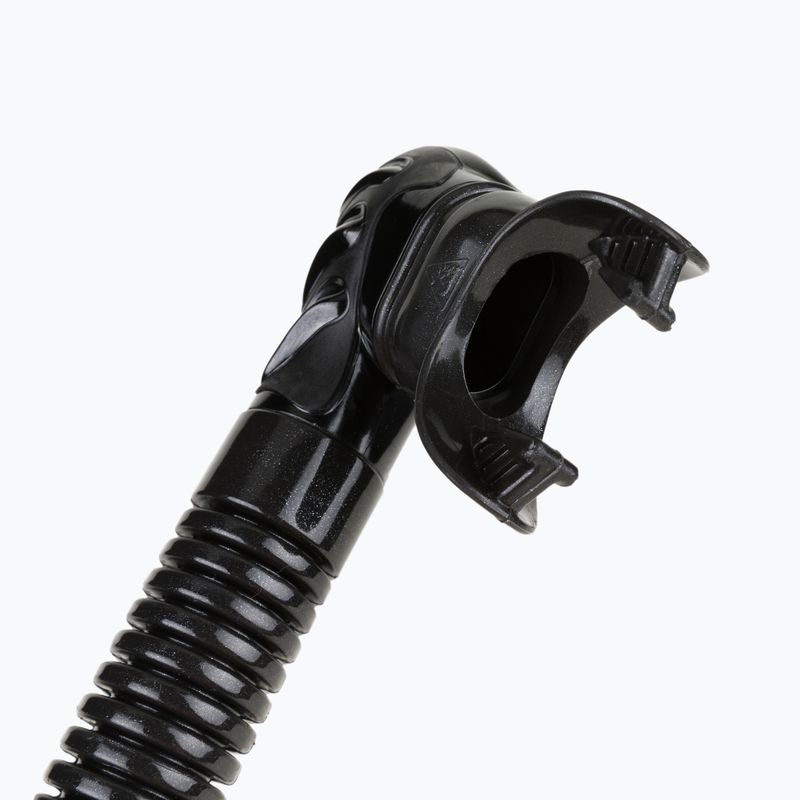 Cressi Alpha Ultra Dry juodos/pilkos spalvos snorkelis ES258 3