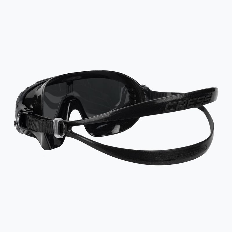 Cressi Skylight juoda/juoda pilka veidrodinė plaukimo kaukė DE2034750 4