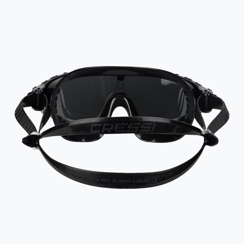 Cressi Skylight juoda/juoda pilka veidrodinė plaukimo kaukė DE2034750 5