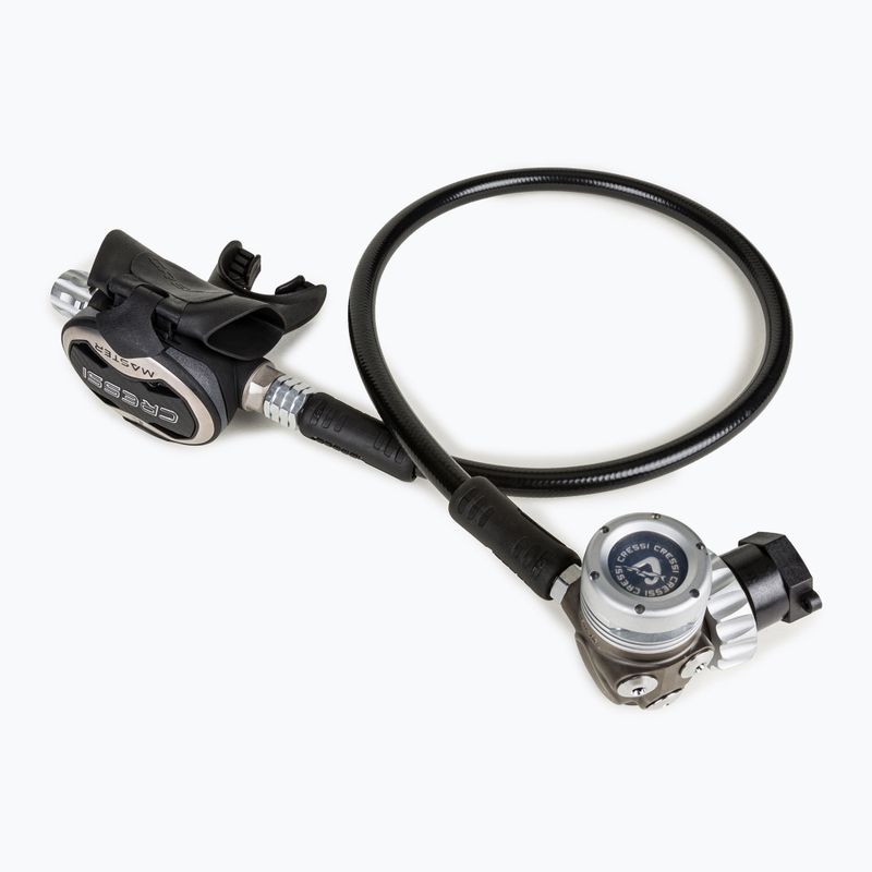 Cressi Master T10-SC Cromo nardymo reguliatorius, juodas HX840100