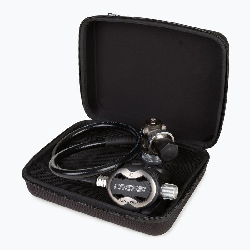 Cressi Master T10-SC Cromo nardymo reguliatorius, juodas HX840100 2