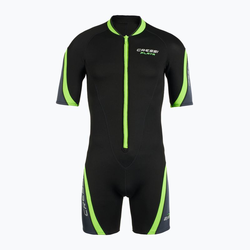Vyriškas Cressi Playa Shorty 2,5 mm juodas/liepsninis hidrokostiumas 2